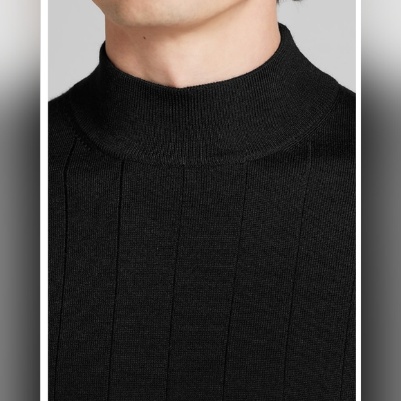 Joseph Abboud Black Turtleneck Sweater. NEW. XL - Picture 4 of 7